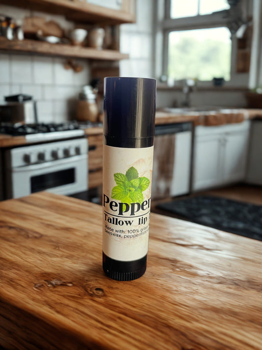 Peppermint Tallow Chapstick