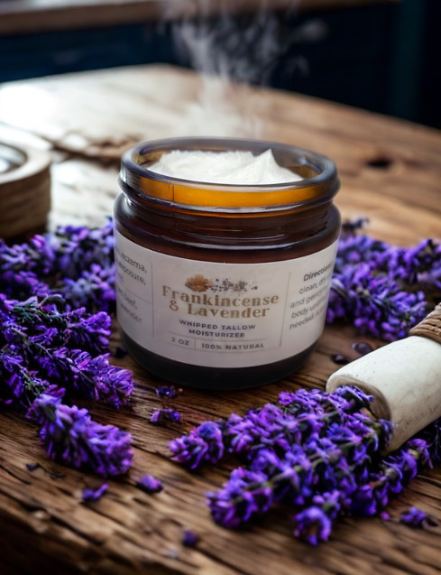 Frankincense & Lavender Whipped Tallow Balm