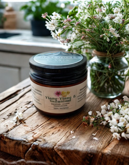 Ylang-Ylang & Geranium Whipped Tallow Balm